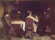 Gustave Courbet After Dinner at Ornans oil painting artist